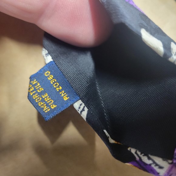 J. BLADES & CO. PURE SILK TIE NECKTIE FLOWERS / FLORAL PATTERN - Picture 7 of 7